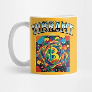 Vibrant (Future) Bitcoin symbal color splash Mug